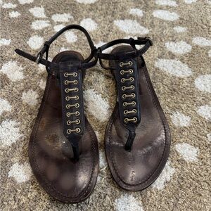 Stylish Black and Brown Women's Sandals